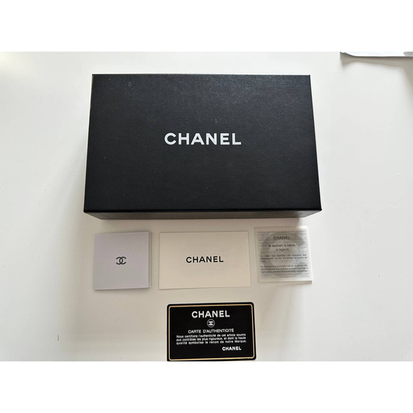 Chanel Wallet Purse Bifold Coco Button Beige - Picture 4 of 16